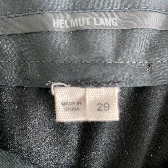 Helmut Lang Dropped Crotch Slim Wool Pants - Picture 2 of 4